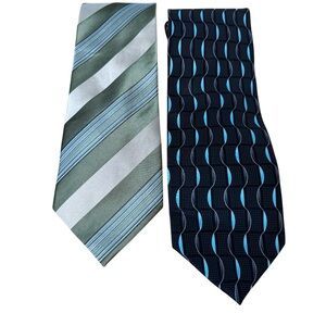 ✨3/$20✨ Croft & Barrow Bunde of 2 Neck Ties. 100% Silk
